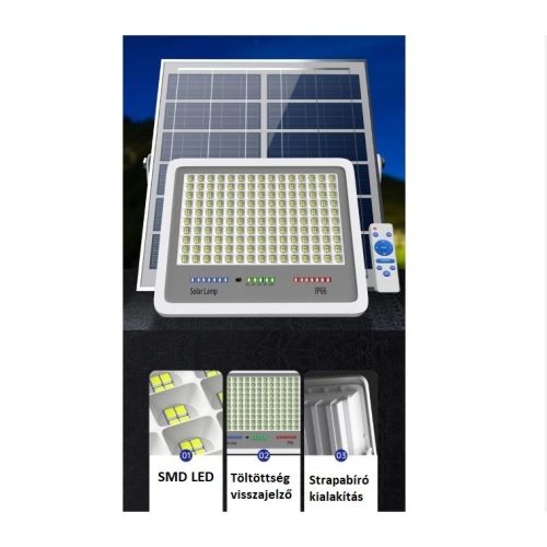 Napelemes LED Projektor Fényérzékelővel- 300W
