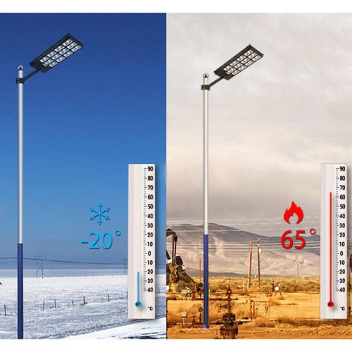 Napelemes utcai SMD LED lámpa mozgásérzékelővel, távirányítóval, 500W