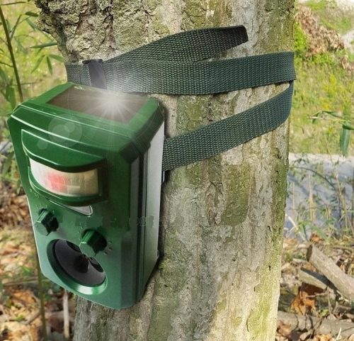 Ultrahangos, napelemes Multi Frekvenciás kisállat riasztó