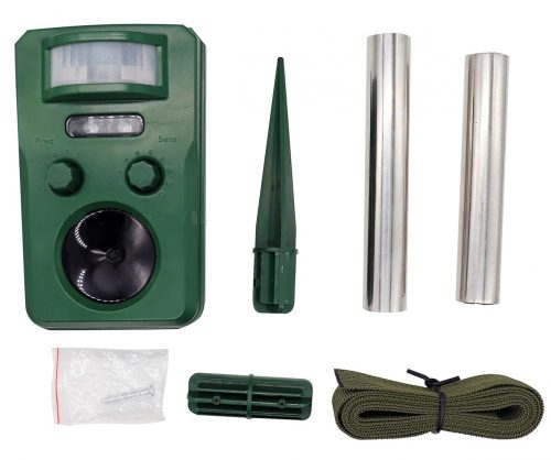 Ultrahangos, napelemes Multi Frekvenciás kisállat riasztó