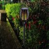 5db Napelemes tűzhatású, földbe szúrható kültéri LED fáklya