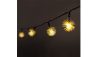 Zúzmara napelemes fényfüzér - meleg fehér- több méretben - 9,5 méter- 50 LED