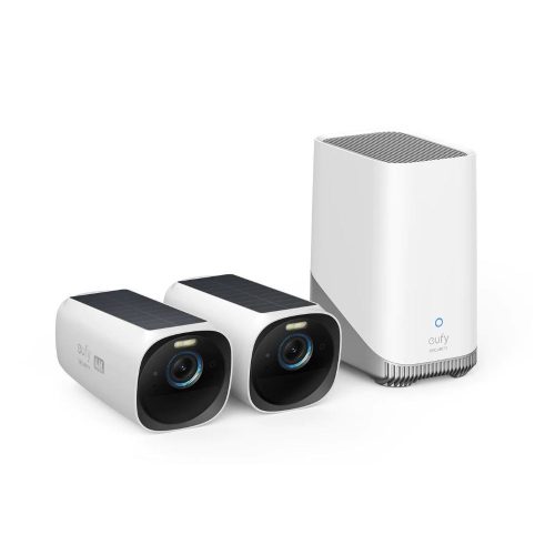 ANKER EUFYCAM3 S330 Biztonsági Kamera Rendszer (2+1), 4K, Napelemes, Arcfelismerés, WiFi-s, kültéri